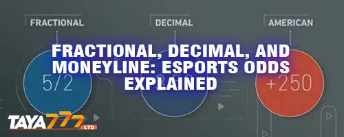 Fractional, Decimal, and Moneyline: Esports Odds Explained